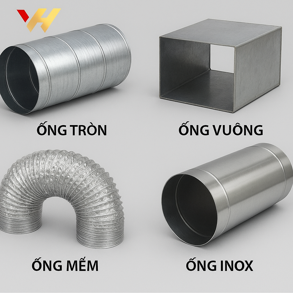 Các loại ống gió hiện nay
